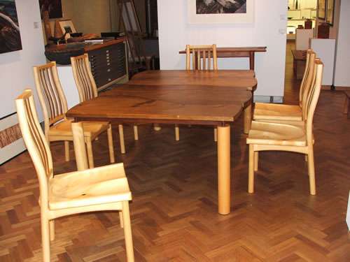  Myrtle Table and Huon Pine Chairs